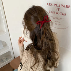 Trendy Simple Bowknot Classic Hair Clips for Girls Sweet Elegant Alligators for Women Ladies Hair Accessories in Stock Supplier