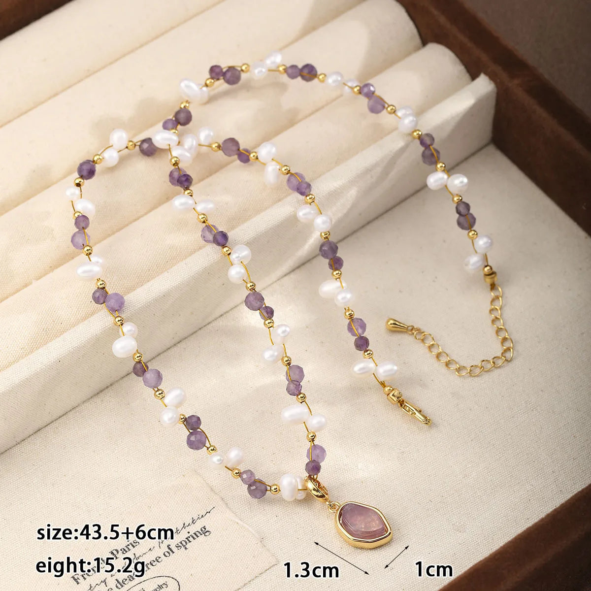 Fashion Natural Stone Amazonite Stone Freshwater Pearl Necklaces for Girls Elegant Jewelry for Women Ladies Wholesale Bulk