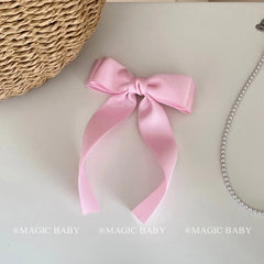 Girly Aesthetic Solid Color Pink Medium Alligator Clips Beauty Fashion Sweet in Stock Hairpins Accessories for Kids Children Use