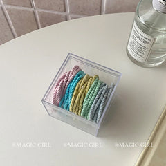 Simple Solid Color High Elastic Scunchies for Girls Fashion Sweet Hair Ties in Stock for Women Ladies Hair Accessories Trendy