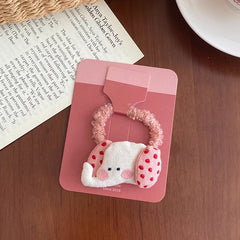 2025 Kids' Cartoon Animal Hair Ties Cute Wholesale Stock Scrunchies Accessories for Children's Daily Wear Hot Sale Fashion