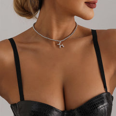 Fashion Stylish Beads Simple Mental Necklaces for Girls Animals Dachshund Cartoon Jewelry for Women Ladies Accessories Wholesale