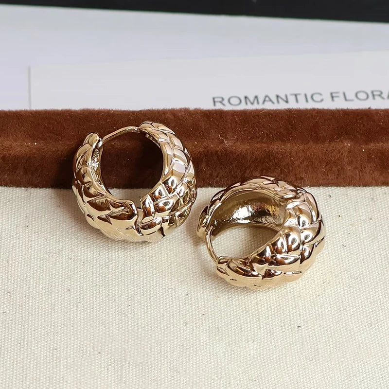 Fashion Simple Minimalistic Classic Hoop Earrings for Girls Elegant Glamorous Charms Jewelry for Women Ladies Accessories Chic