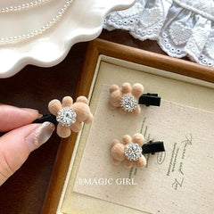 Cute Bear Animals Glitter Sparkle Hair Clips for Girls and Women Luxurious Alligators Hair Accessories for Party Fashion Stock