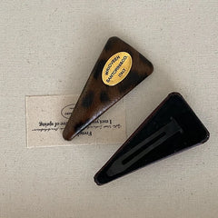 Female Autumn Winter Solid Color Small Snap Clips Elegant Vintage Elegant Wholesale in Stock Hair Clips Accessories for Women