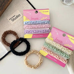 Solid Color High Elastic Scrunchies for Girls Sporty Durable Hair Ties for Women Ladies Kids Children Hair Accessories in Stock
