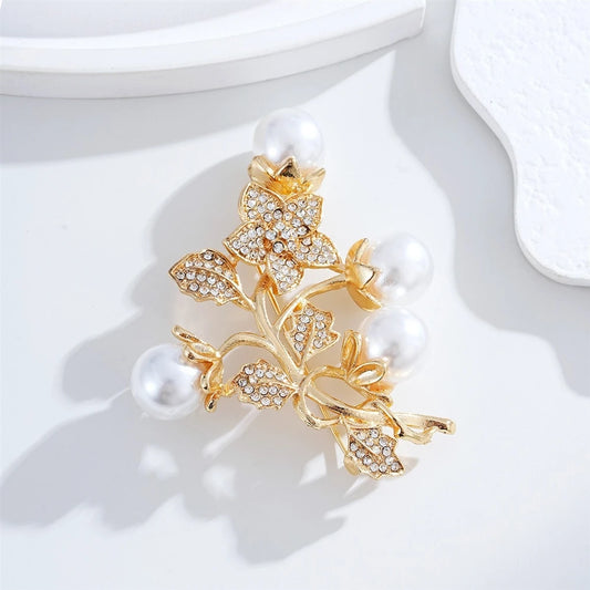 Fashion Elegant Flowers Sweet Graceful Charms Brooches for Girls Trendy Pins Jewelry for Women Ladies Accessories Classic