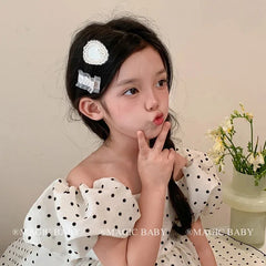 Elegant French Style Fabric Hair Clips for Baby Girls Simple Minimalistic Snap Hair Accessories for Kids Children