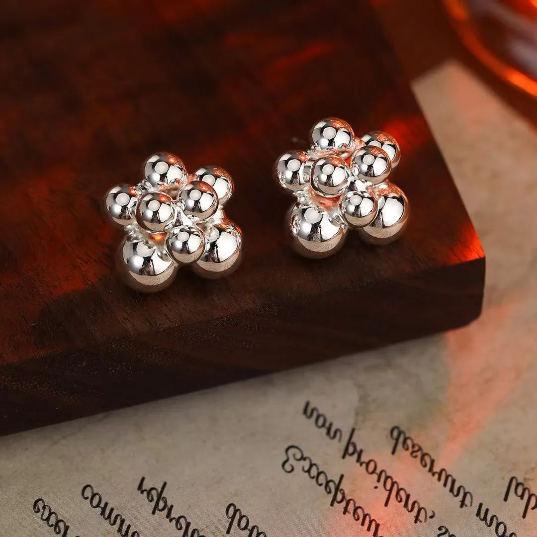 Women Star Circle Heart Shape New Design Small Stud Earring Fashion Elegant Graceful Lightweight Bulk Daily Jewelry Accessories