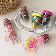 Colorful High Elastic Scrunchies for Baby Girls Stylish Trendy Hair Ties for Kids Fashionable Hair Accessories