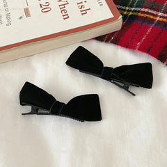 Kids 2025 Hot Sale Solid Color Bowknot Alligator Clips Fashion Elegant Wholesale in Stock Hairpins Accessories for Children Use