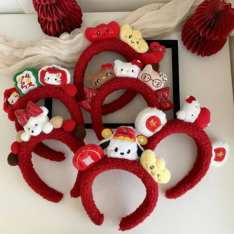 Fashion New Year Animals Kitty Kat Sweet Head Band for Girls Trendy Lucky Hair Band for Women Ladies Hair Accessories in Stock