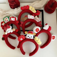 Fashion New Year Animals Kitty Kat Sweet Head Band for Girls Trendy Lucky Hair Band for Women Ladies Hair Accessories in Stock
