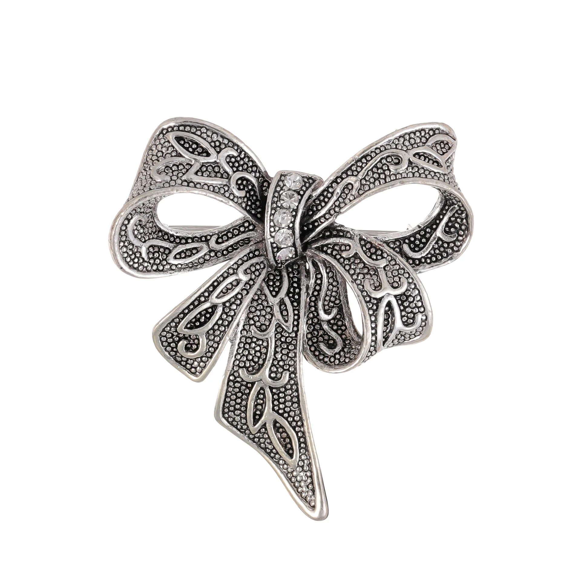 Fashionable Dainty Glamorous Bowknot Brooches for Girls Sweet Elegant Charms Pins Jewelry for Women Ladies Accessories Wholesale