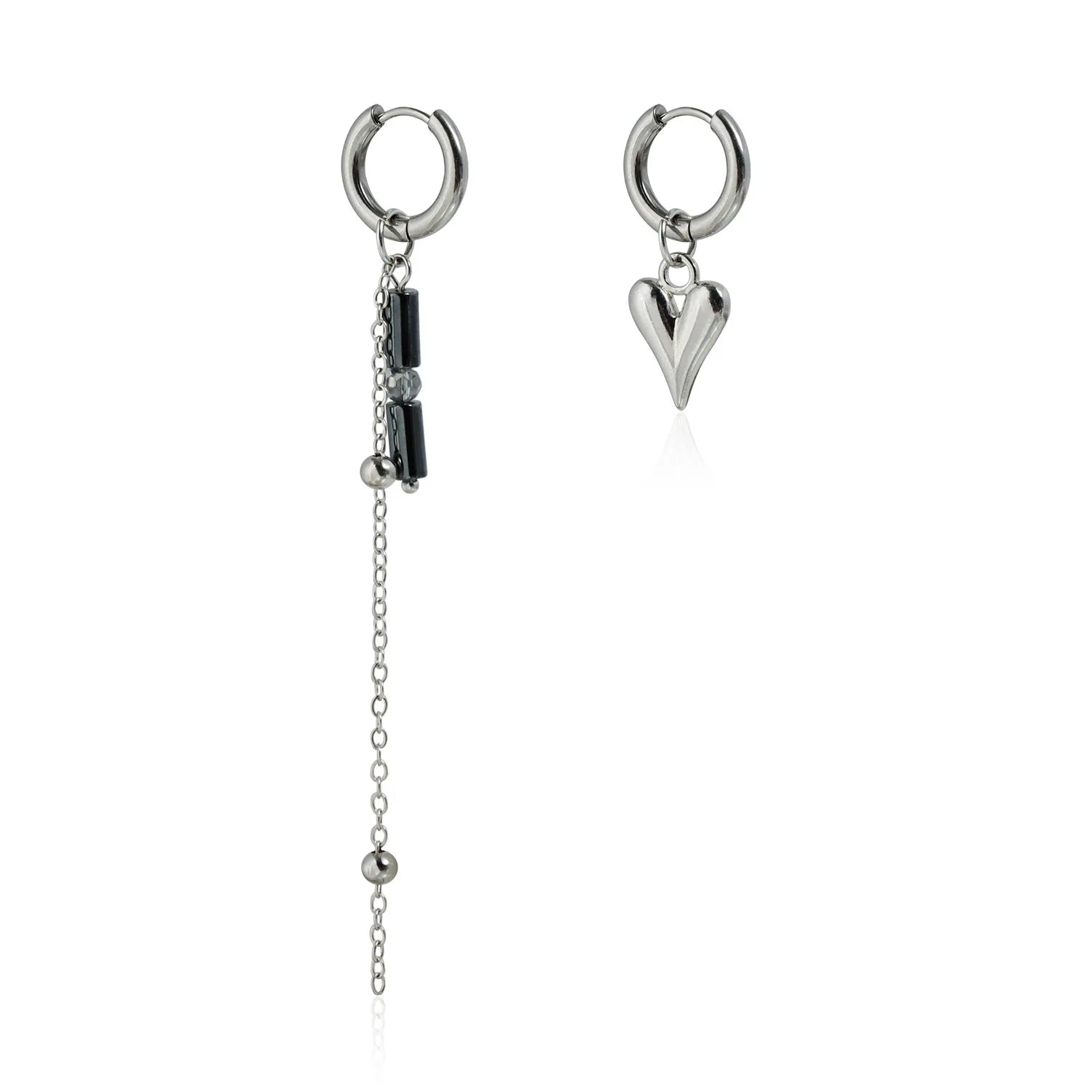 Fashion Beads Simple Minimalistic Heart Shaped Necklaces for Girls Sweet Elegant Jewelry Suits Sets for Women Ladies Accessories