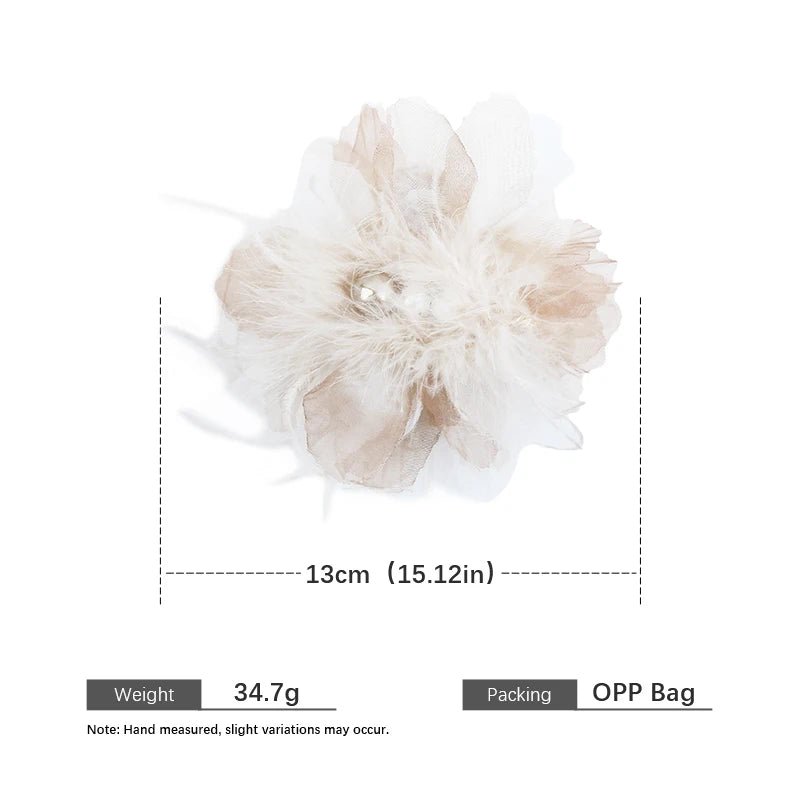 Fashion Sweet Exaggerated Princess Style Hair Claw Clips for Girls Elegant Flower Floral Claws for Women Ladies Hair Accessories