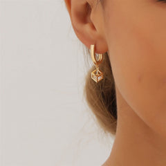 European and American Style Simple Elegant Drop Earrings for Girls Glamorous Dainty Jewelry for Women Ladies Accessories Chic