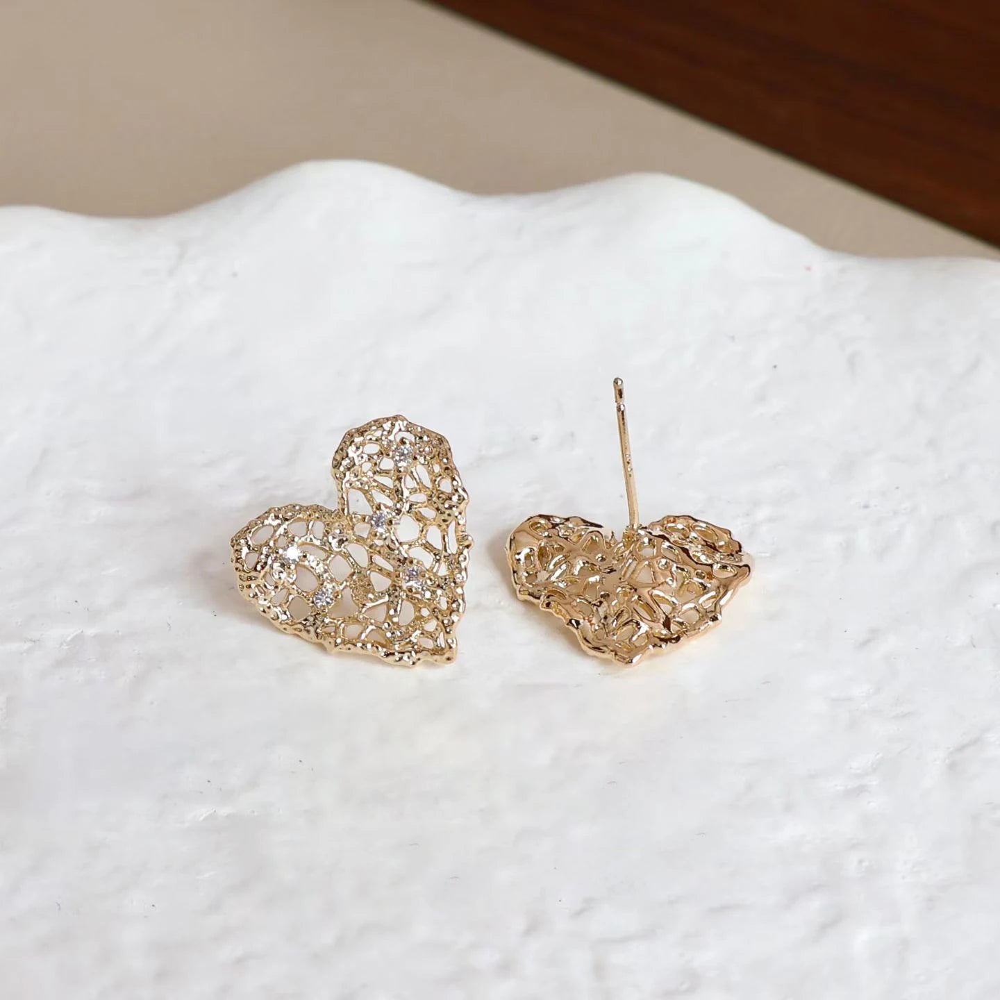 Ladies Flower Heart Shape New Design Small Stud Earring Fashion Trendy Elegant Simple High Quality Bulk Daily Jewelry Accessoy