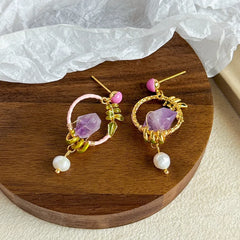 Fashion S925 Silver Pearl Hoop Earrings for Girls Elegant Trendy Jewelry for Women Ladies Wholesale China Manufacturer Bulk