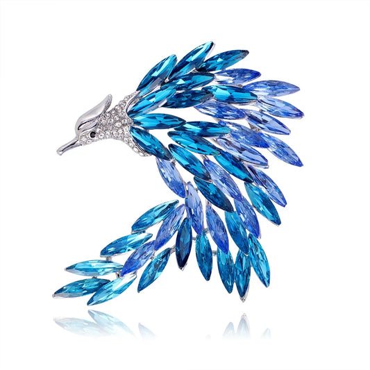 Fashion Luxury Glitter Rhinestone Brooches for Girls Trendy Stylish Glamorous Pins Jewelry for Women Ladies Accessories Hot Sale