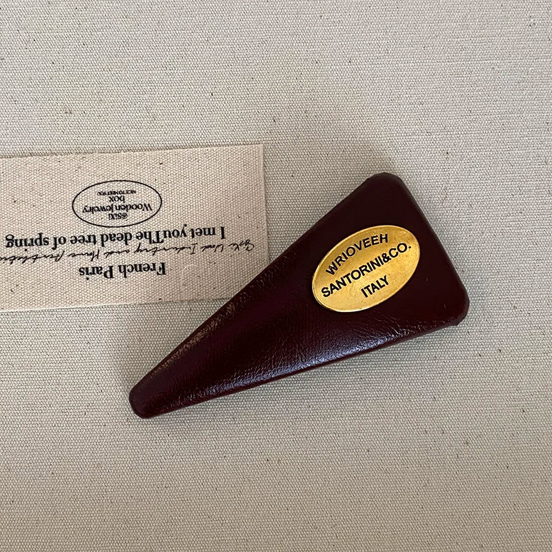 Female Autumn Winter Solid Color Small Snap Clips Elegant Vintage Elegant Wholesale in Stock Hair Clips Accessories for Women