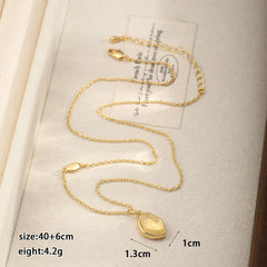 Fashion Natural Stone Pendent 18K Gold Plated Necklaces for Girls Elegant Simple Jewelry for Women Ladies Wholesale Bulk