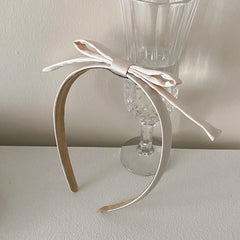 Classic Solid Color Bowknot Head Band for Girls Fashion Sweet Trendy Cute Elegant Hair Band for Women Ladies Hair Accessories