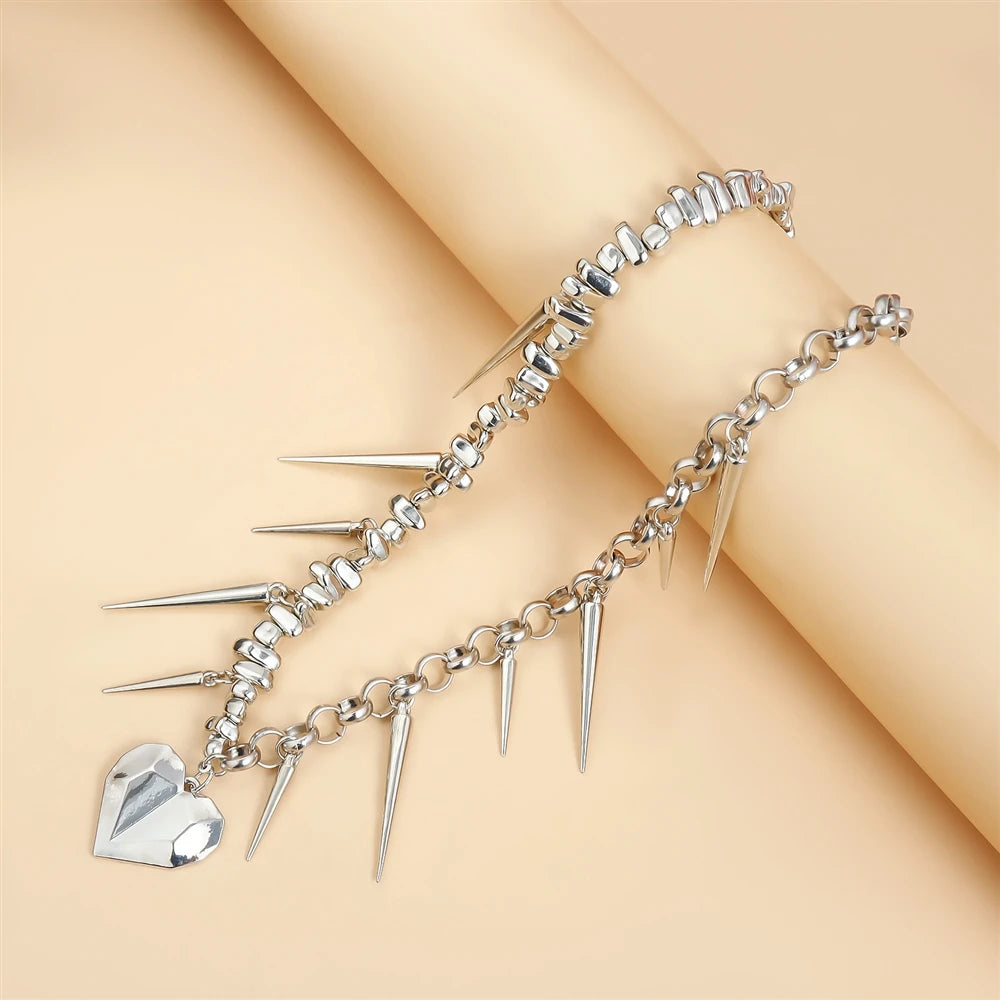 Sweet Spicy Punk Trendy Fashion Necklaces for Girls Glamorous Art Deco Charms Jewelry for Women Ladies Accessories Wholesale