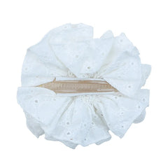 Girl White Solid Color Large Ponytail Holder Hair Claw Clips Fashion Elegant Wholesale in Stock Hairpin Accessories for Children