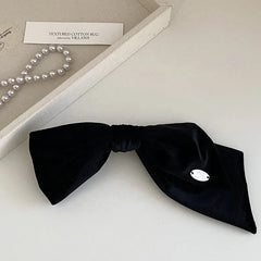 Simple Sweet Fashion Solid Color Bowknot Hair Clips for Girls Elegant Minimalistic Barrettes for Women Ladies Hair Accessories