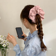 Fashion Solid Color High Elastic Scrunchies for Girls Cute Sweet Chic Simple Hair Ties for Women Ladies Hair Accessories Stylish
