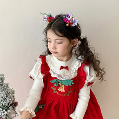 2025 Christmas Classic Deer Fashion Hair Clips for Baby Girls Cute Sweet Glitter Alligators for Kids Children Hair Accessories