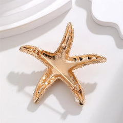 Fashion Sweet Starfish Sweet Trendy Brooches for Girls Glamorous Hot Sale Cute Pins Jewelry for Women Ladies Accessories Chic