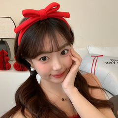 Classic Bowknot Headband for Women Girls Fashion Trendy Stylish Hair Accessories Solid Color Sweet Cute