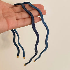 Elegant Blue Solid Color Head Band for Girls Thin Fashion Stylish Hair Band for Women Ladies Femme Chic Hair Accessories Classic