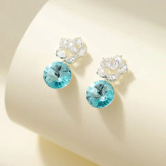 Glitter Sparkle Star Luxurious Drop Earrings for Girls Rhinestone Ocean Sea Jewelry for Women Ladies Accessory Chinses Supplier