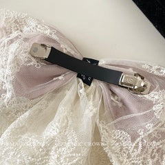 French Style Bowknot Lace Elegant Hair Clips for Girls Exaggerated Luxurious Barrettes for Women Lady Hair Accessories in Stock