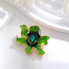 Fashion Flowers Glitter Luxury Sparking Brooches for Girls Sweet Pins Jewelry for Women Ladies Accessories Wholesale New Design