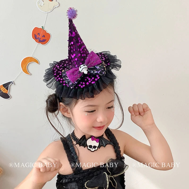 Halloween Headband for Kids Pumpkin  Skull  Spooky Cute Hairband Children Costume Party Hair Accessories Trick or Treat Fun Gift
