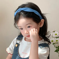 Simple Minimalistic Solid Color Head Band for Baby Girls Fashion Chic Hair Band for Kids Children Hair Accessories in Stock