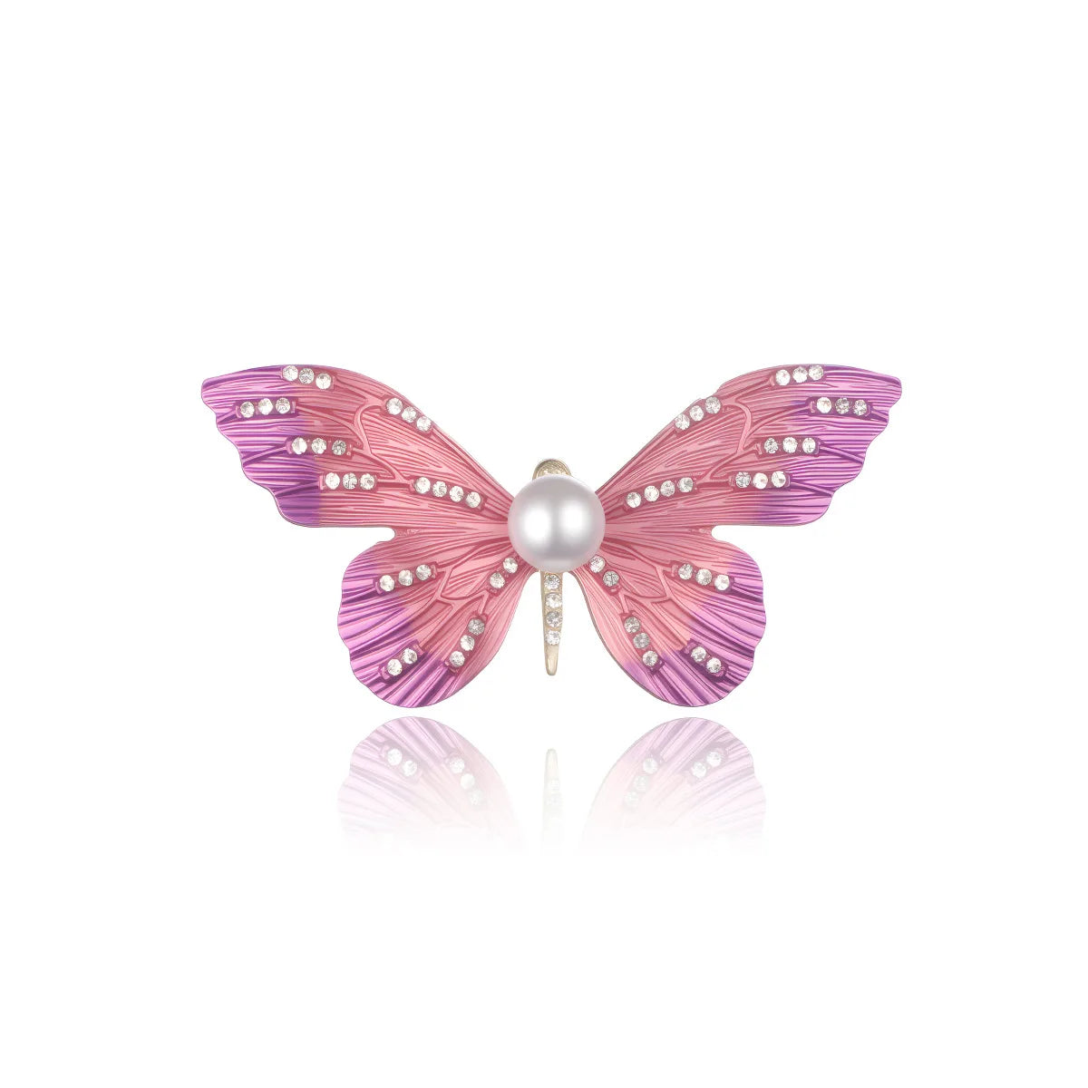 Fashion Glitter Glamorous Butterfly Sweet Brooches for Girls Stylish Fairy Pins Jewelry for Women Ladies Accessories Wholesale