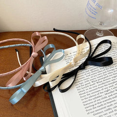Classic Solid Color Bowknot Head Band for Baby Girls Cute Sweet Fashion Hair Band for Kids Children Hair Accessories in Stock