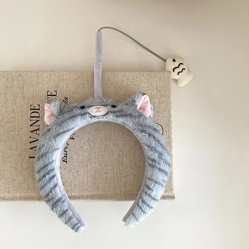 Sweet Cute Fashion Playful Hairbands for Baby Girls Kawaii Animals Cat Fish Head Band for Kids Children Hair Accessories Chic