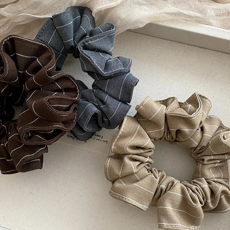 Fashion Simple Solid Color Scrunchies for Girls Elegant Graceful Hair Ties for Women Ladies Hair Accessories Chinese Supplier