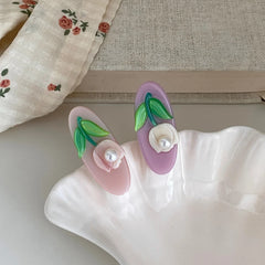 Elegant Chic Hair Clips for Women Girls Sweet Cute Alligators Flowers Imitation Pearl Hair Accessories Alloy for Parties