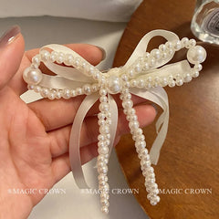 Elegant Princess Style Bowknot Hair Clips and Barrettes Stunning Graceful Ribbon Accessories for Women and Girls for Parties