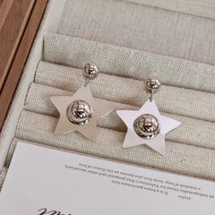 Fashion Star Elegant Sweet Art Deco Drop Earrings for Girls Glamorous Charms Jewelry for Women Ladies Accessories Wholesale