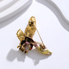 Fashion Simple Birds Eagle Mental Alloy Simple Brooches for Girls Elegant Pins Jewelry for Women Ladies Accessories Wholesale