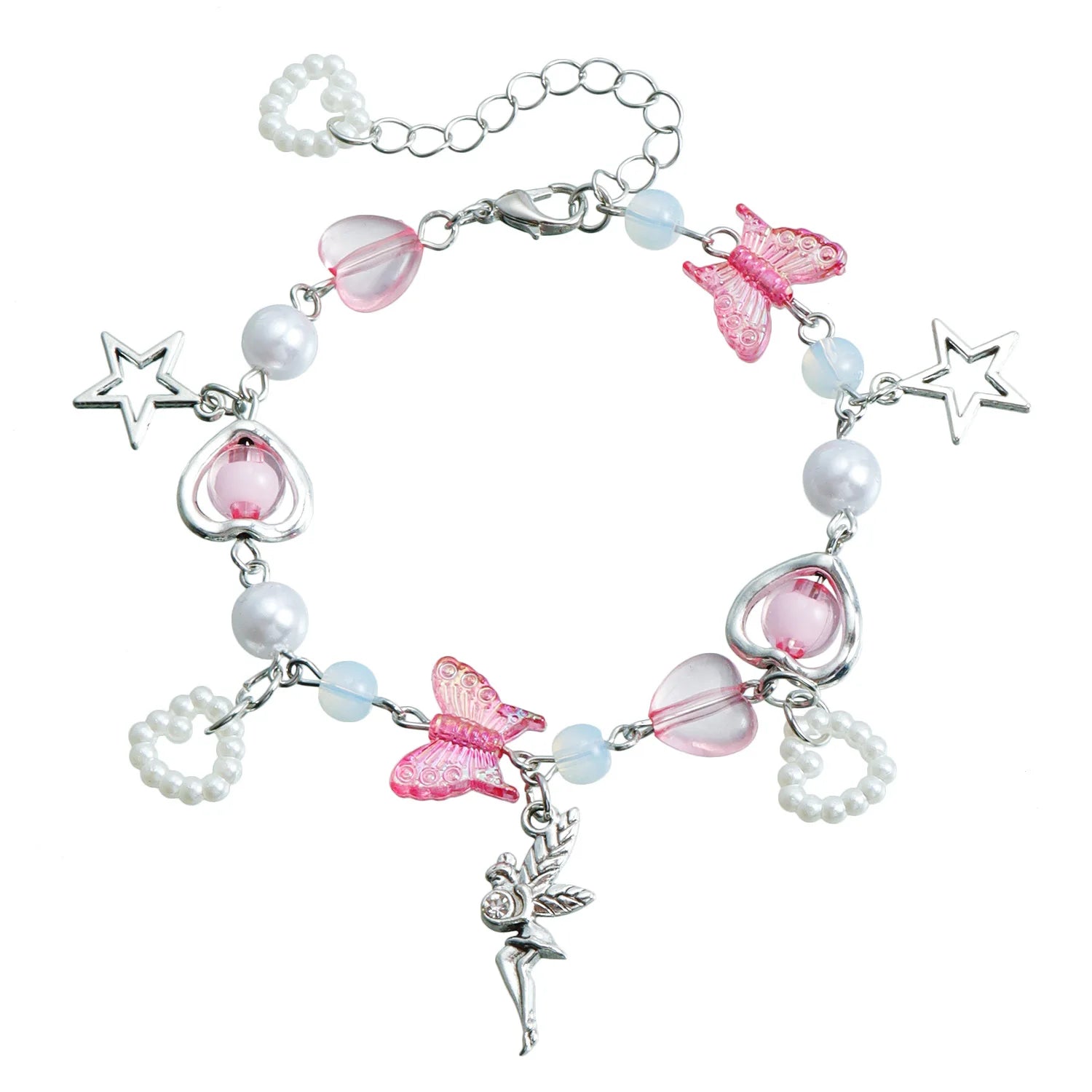 Fashion Butterfly Heart Bracelets for Girls Sweet Cute Y2K Jewellry for Women Ladies Teenager Accessories Chinese Supplier