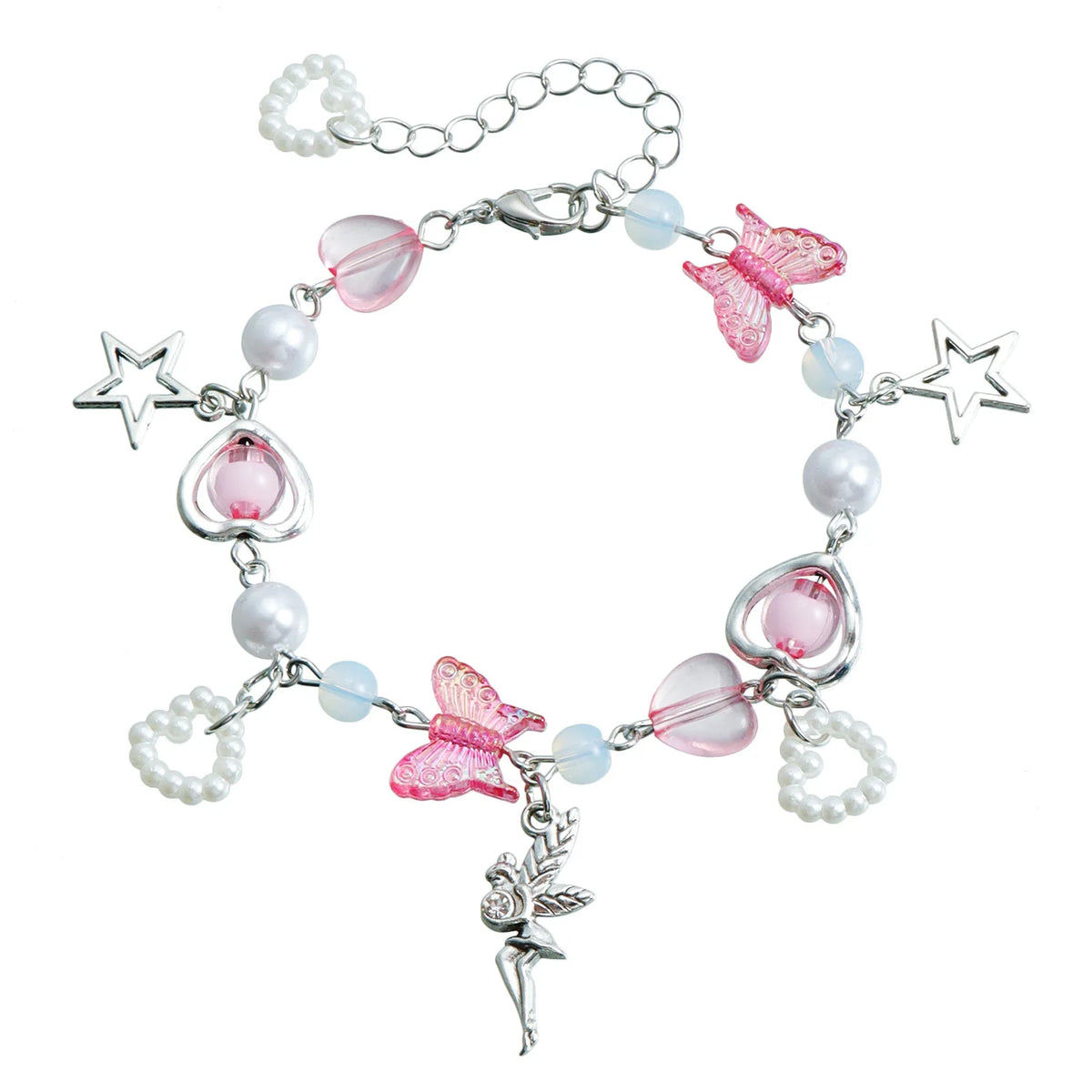 Fashion Butterfly Heart Bracelets for Girls Sweet Cute Y2K Jewellry for Women Ladies Teenager Accessories Chinese Supplier